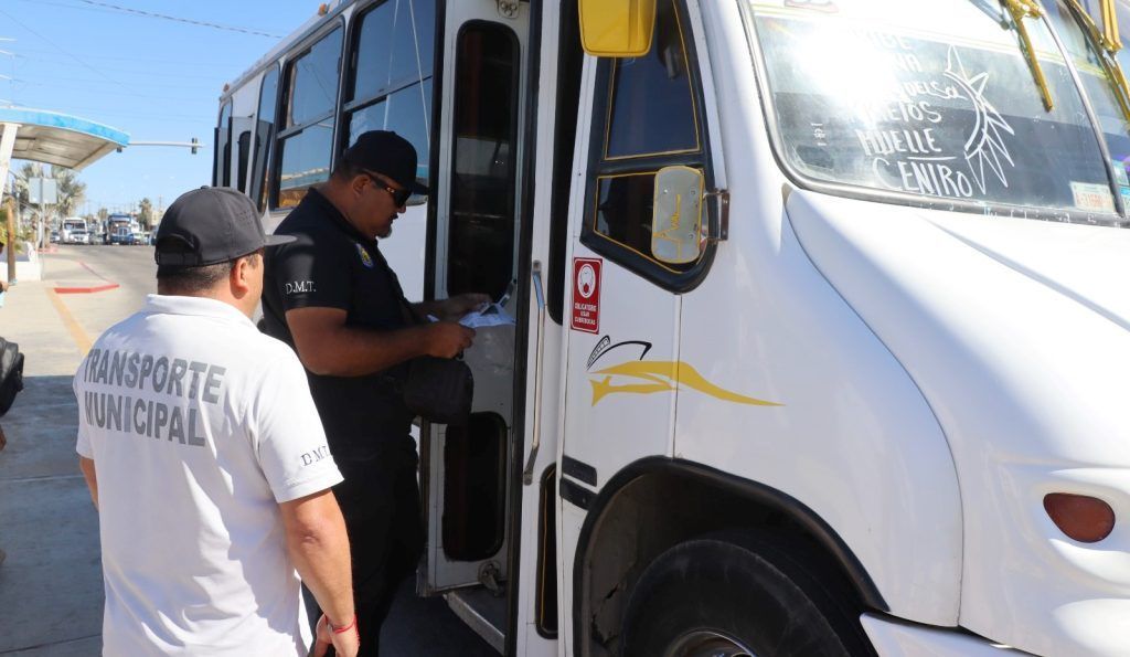 Refuerzan trabajo de inspección del transporte público en Los Cabos