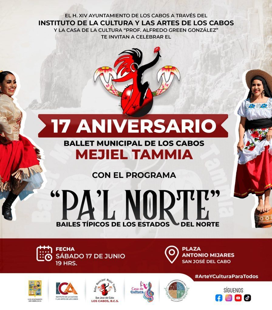 No te pierdas los eventos de este sábado 17 de junio en plaza Mijares y en la Casa de la Cultura de San José del Cabo