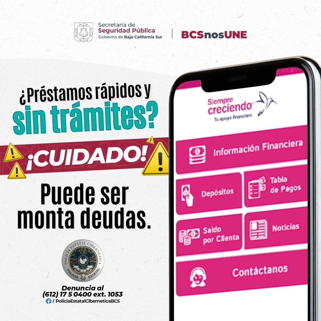 Advierte policía cibernética no dejarse engañar por Apps de préstamos aplicaciones