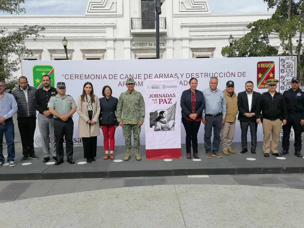 Gobierno estatal y federal colaboran en campañas de desarme voluntario sin responsabilidad legal.