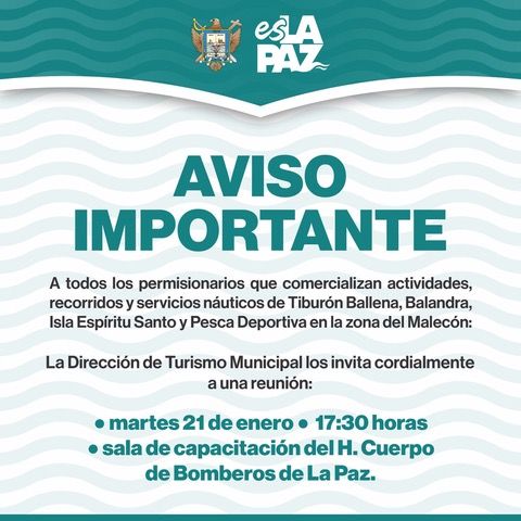 Autoridades presentan acciones para ordenar actividades de turismo en el Malecón, desde paseos a Balandra hasta pesca deportiva.
