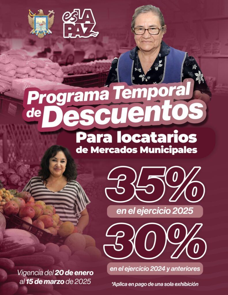 El programa temporal ofrece beneficios en mercados Nicolás Bravo, Francisco I. Madero y Agustín Olachea.