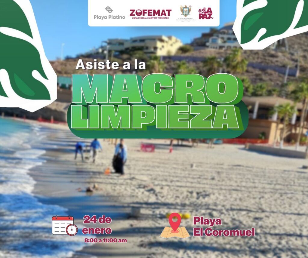La limpieza de playa El Coromuel busca fomentar el uso sostenible y la conservación de los espacios naturales.