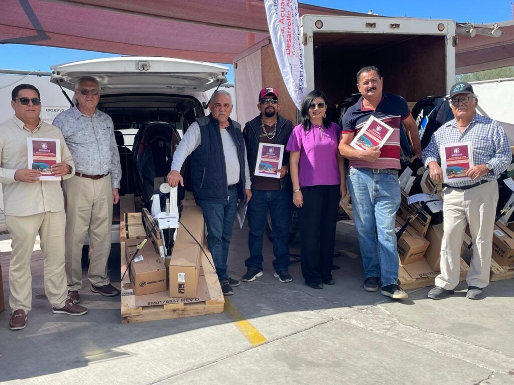 Motores, artes de pesca y capacitación técnica, entre los apoyos entregados para fortalecer el sector en La Paz, Loreto y Mulegé
