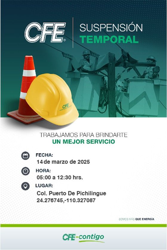 De 5:00 a 12:30 horas, el puerto de Pichilingue operará sin suministro eléctrico por trabajos de modernización