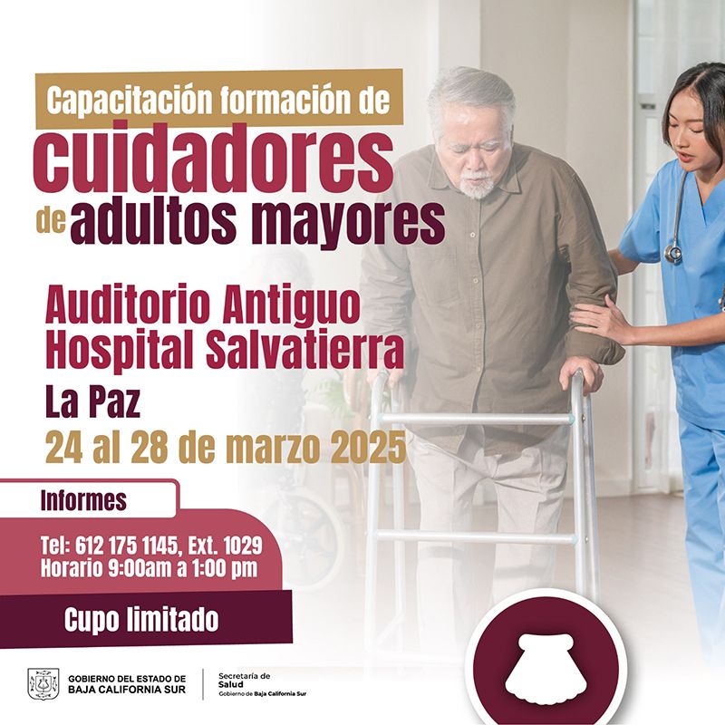 Del 24 al 28 de marzo, especialistas en medicina, enfermería y psicología brindarán herramientas esenciales para la atención y bienestar de adultos mayores.