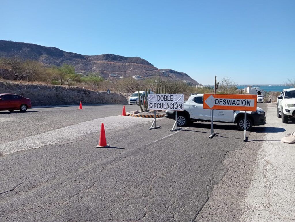 Se implementan desvíos temporales en el tramo entre Playa El Caimancito y Punta Prieta para optimizar la circulación.