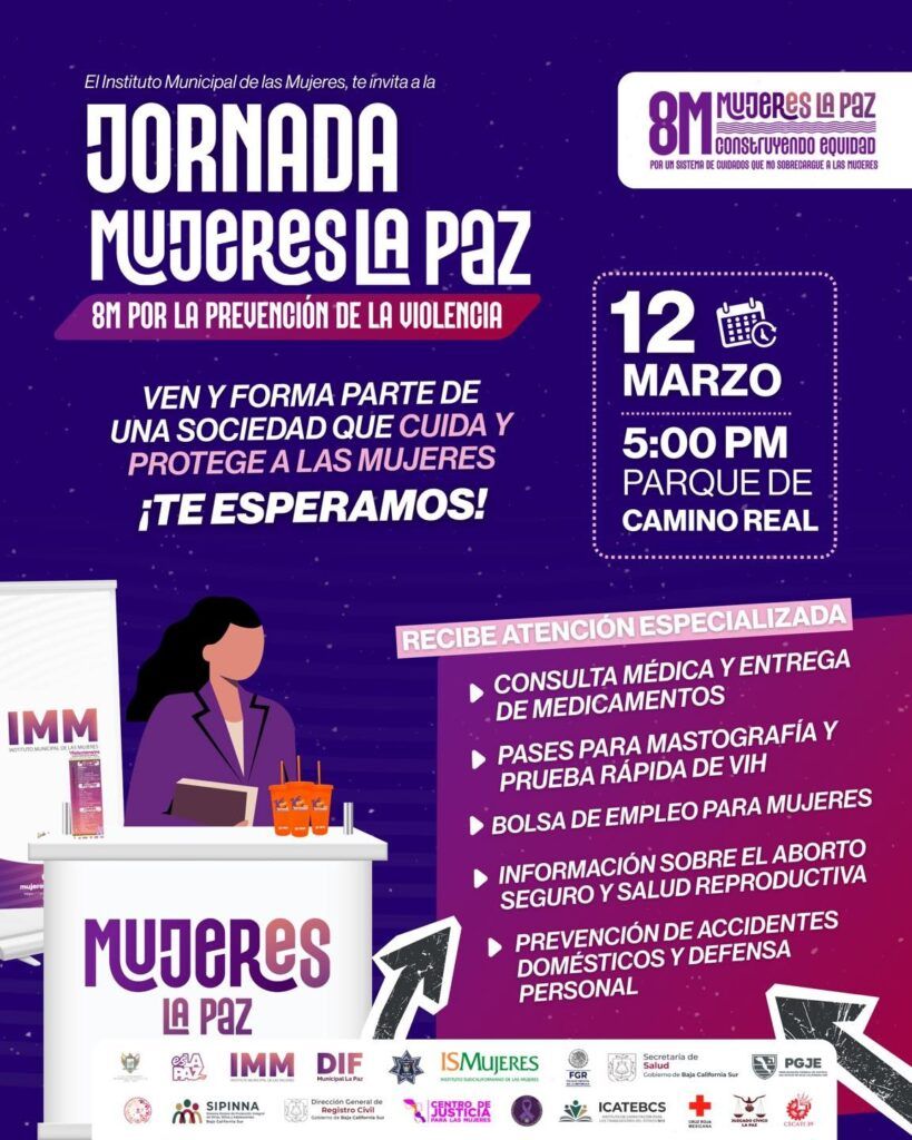 La jornada ofrecerá consultas médicas, pruebas rápidas de VIH, asesorías jurídicas y más, para promover el bienestar de las mujeres.