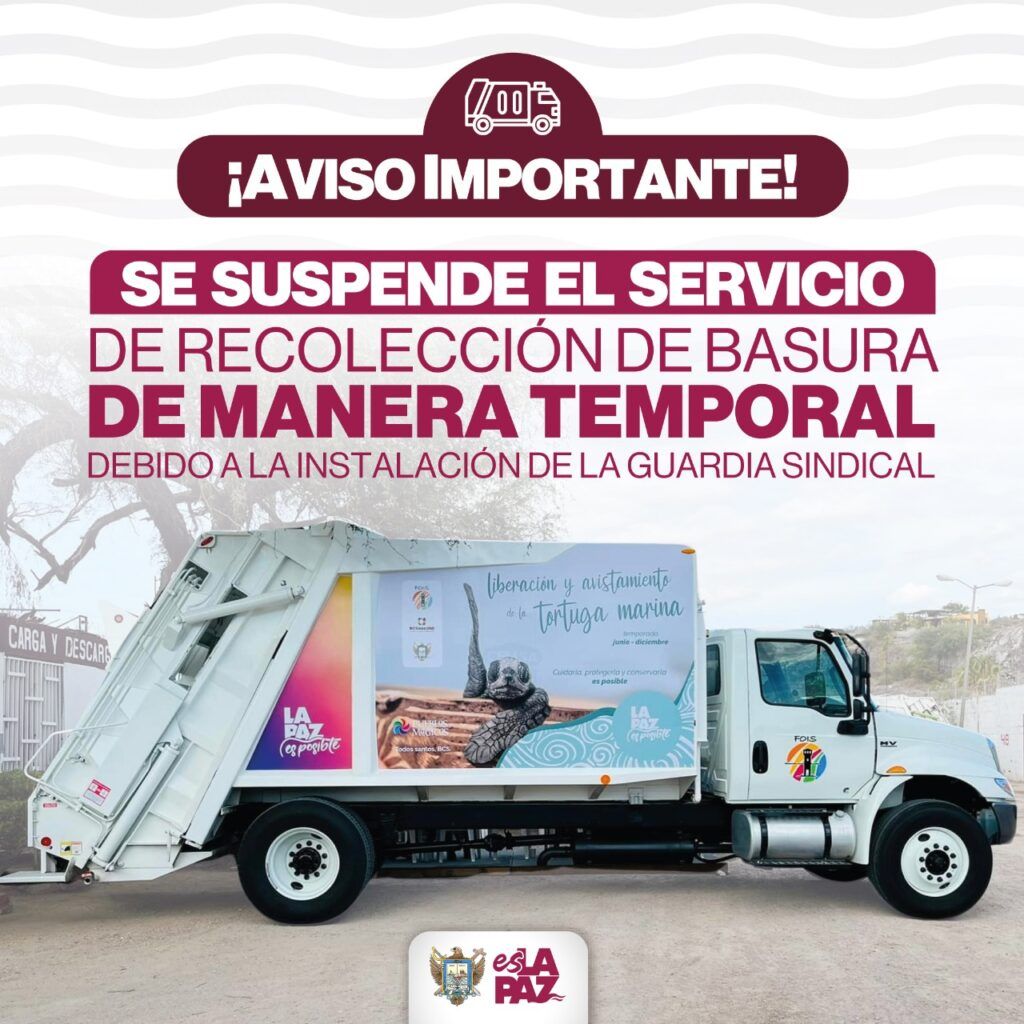 Colonias del Sector 3 no contarán con el servicio de recolección de basura este 12 de marzo y hasta nuevo aviso