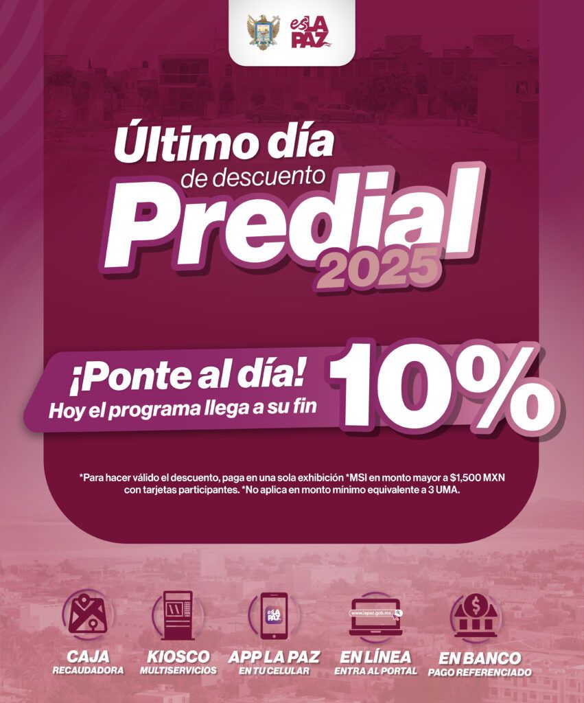 El programa de descuentos concluye hoy lunes 31 de marzo; disponible pago en línea y en módulos municipales