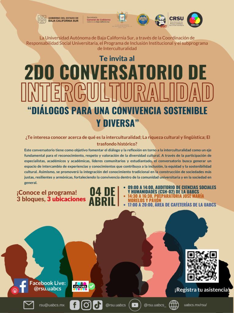 El conversatorio de interculturalidad “Diálogos para una convivencia sostenible y diversa” reunirá especialistas, estudiantes y líderes comunitarios para fomentar el respeto y reconocimiento de la diversidad cultural.