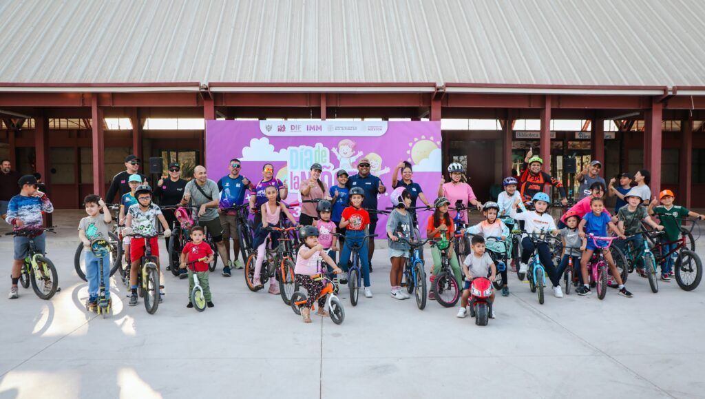 El Ayuntamiento promueve la convivencia y el uso de la bicicleta como parte de las actividades del Día de la Niñez.