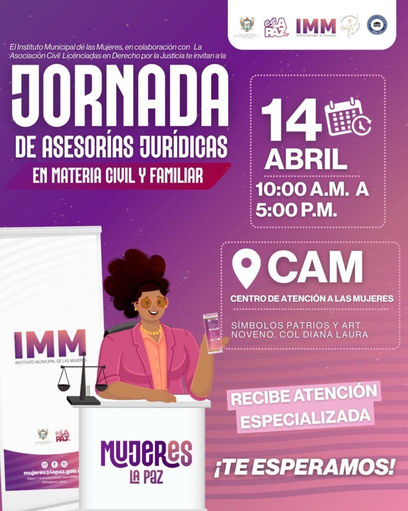 La asesoría será personalizada y contará con el acompañamiento de abogadas con experiencia y enfoque en derechos humanos