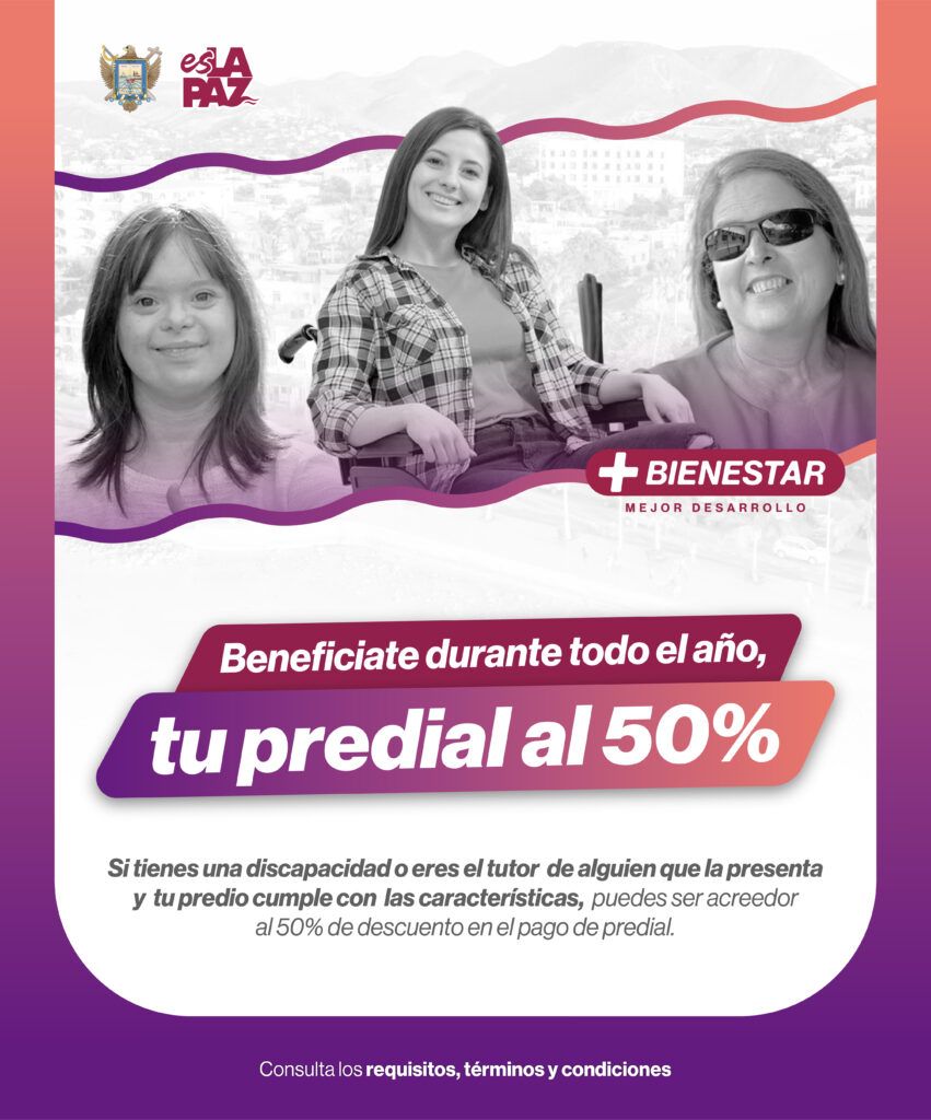 El Ayuntamiento garantiza reducción del 50% sin importar el mes ni el periodo a pagar; el trámite puede hacerlo un familiar autorizado.