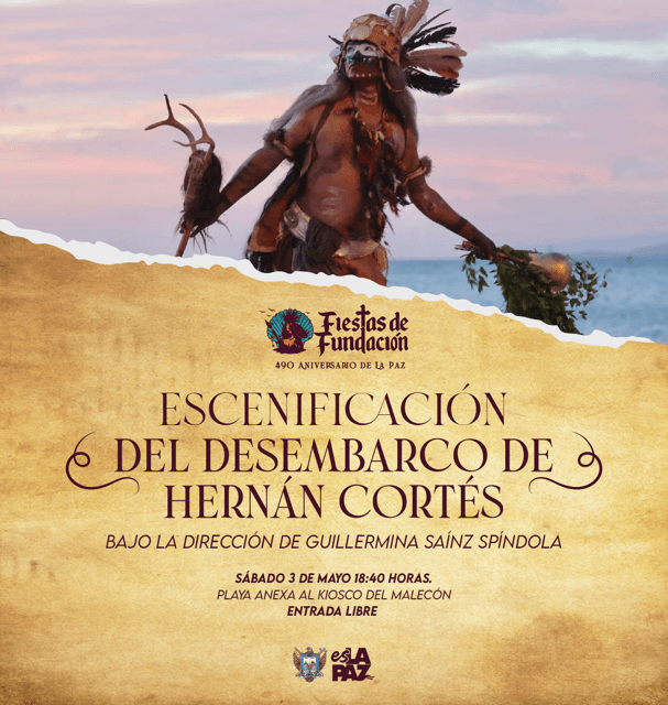 La escenificación del Desembarco de Cortés revive un momento fundacional a través de voces literarias locales y puesta en escena con más de 60 actores.