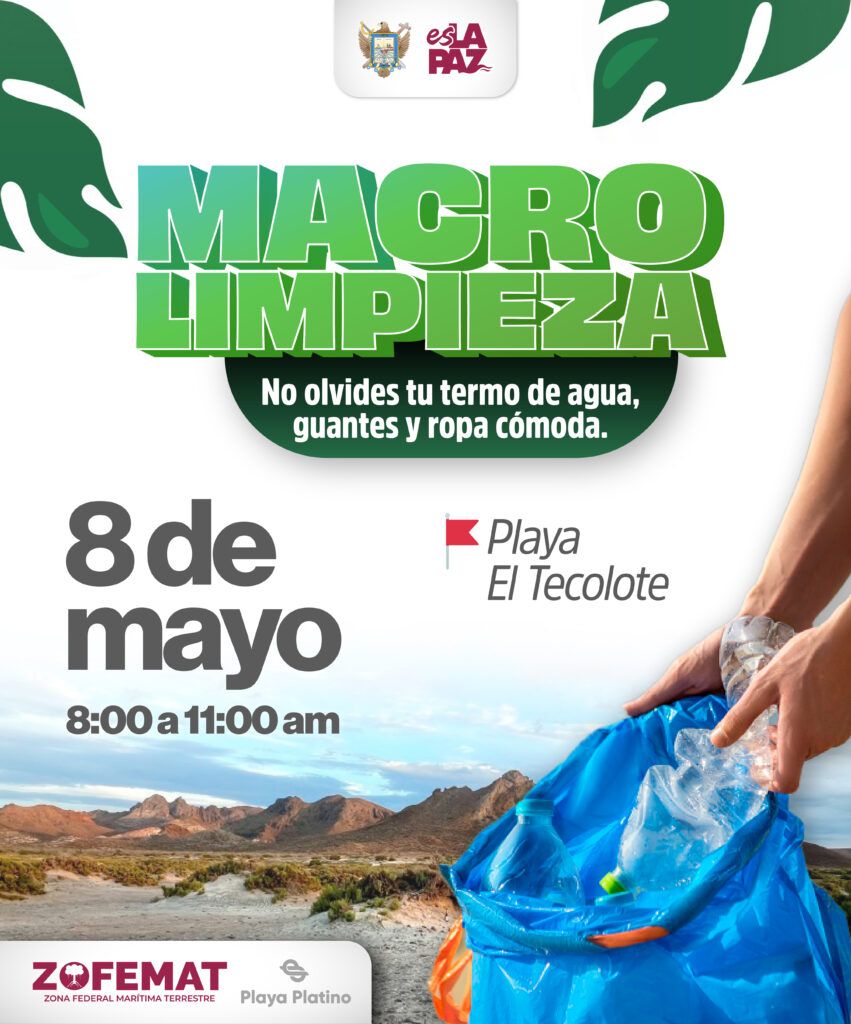 La jornada, programada para el 8 de mayo, promueve el uso responsable de las playas y la sostenibilidad del entorno.