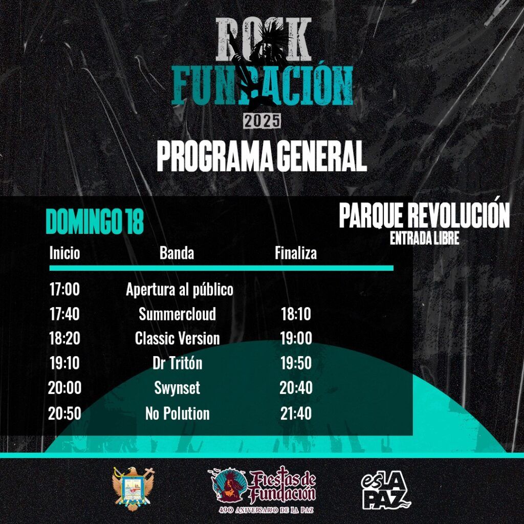 Genitallica, Salvador Zepeda y 10 bandas locales encenderán el escenario del Festival Fundación 2025 este fin de semana.
