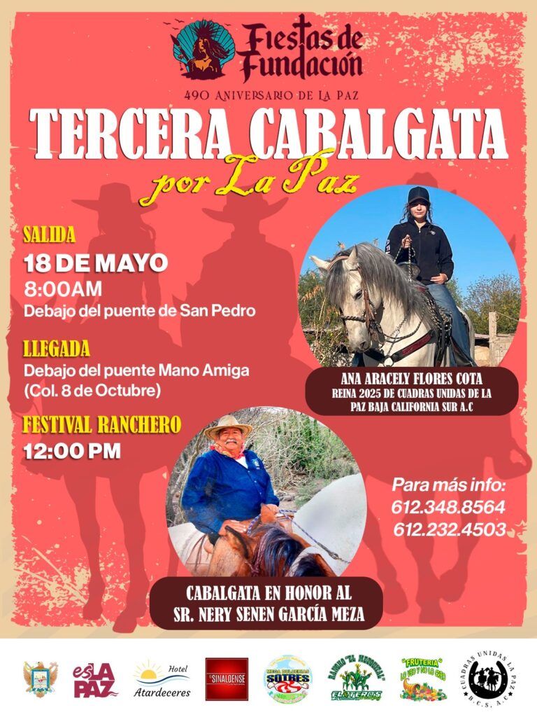 La Cabalgata Por La Paz llega a su tercera edición con música, homenaje y coronación en el marco del aniversario 490 de la ciudad.