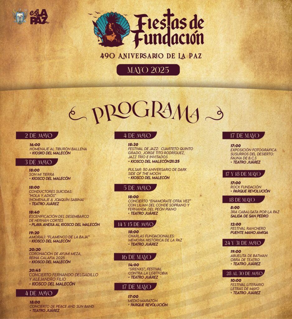 Más de una decena de actividades darán vida al 490 aniversario de la fundación de la ciudad.
