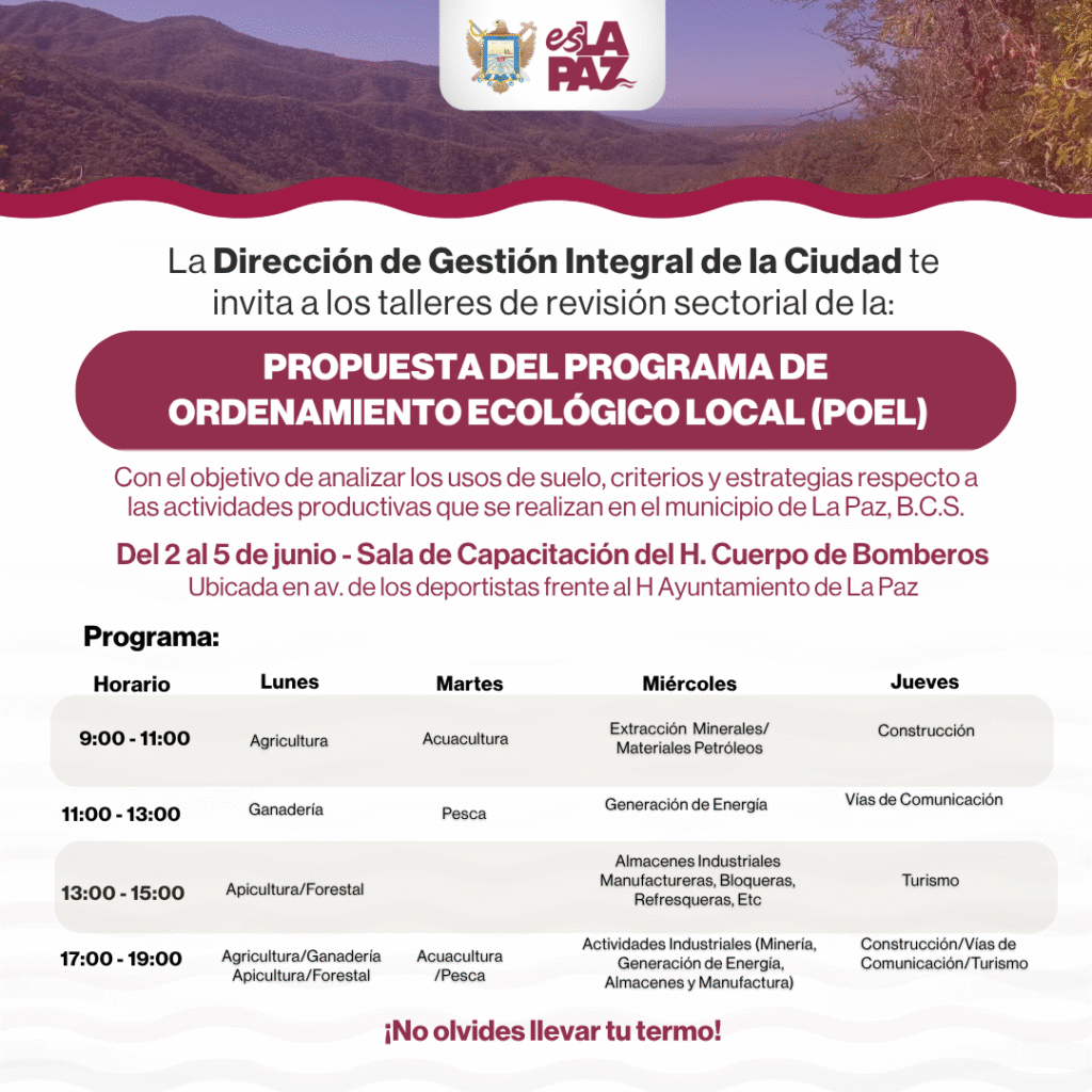 El Ayuntamiento lanza convocatoria a sectores rurales y urbanos para participar en las consultas del POEL, instrumento esencial para el uso responsable del suelo.