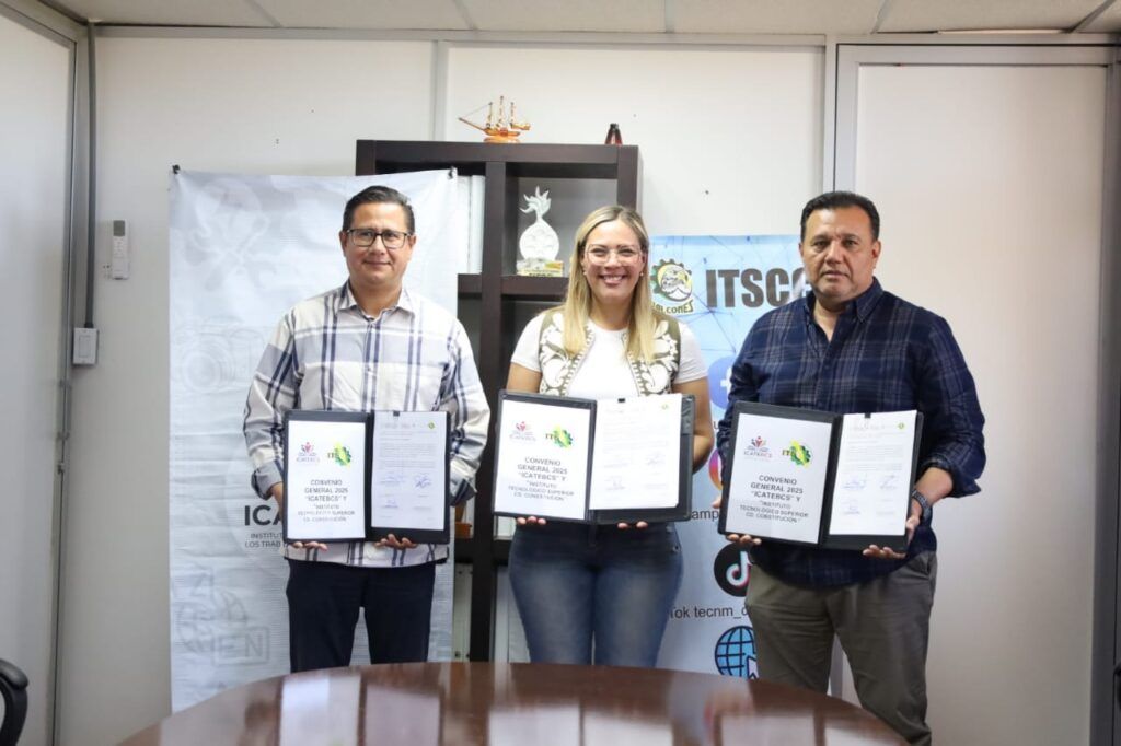 La alianza entre ICATEBCS yel Tecnológico de Ciudad Constitución permitirá certificar a estudiantes y personal, e impulsar programas acordes a las demandas del mercado laboral en Comondú