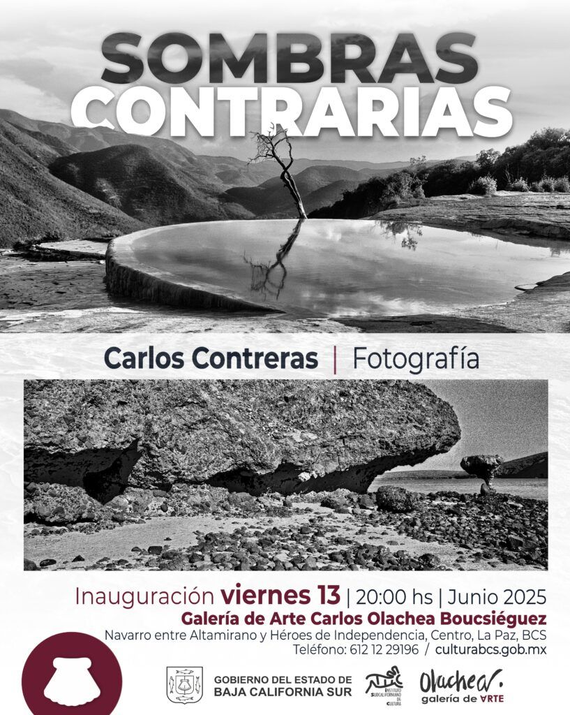 La Galería de Arte Carlos Olachea inaugura este viernes la muestra  “Sombras Contrarias” del reconocido fotógrafo mexicano Carlos Contreras de Oteyza, con entrada libre hasta el 27 de junio.