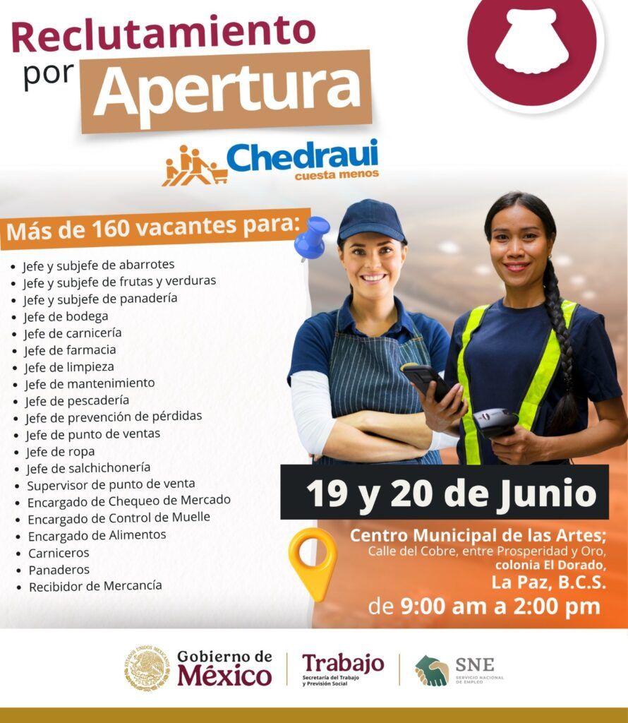 El Servicio Nacional de Empleo invita a personas buscadoras de trabajo a participar en el reclutamiento los días 19 y 20 de junio en el Centro Municipal de las Artes.