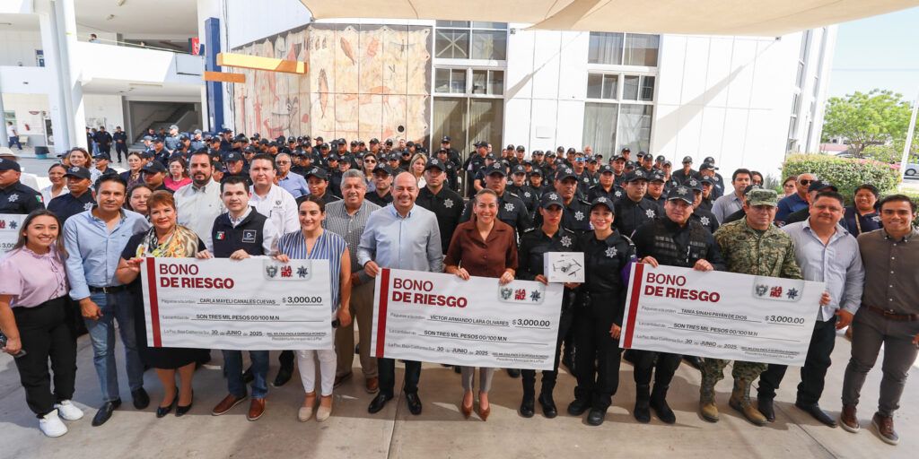 Por tercer semestre consecutivo, 804 elementos reciben bono como estímulo económico y se fortalece la vigilancia con tecnología aérea.