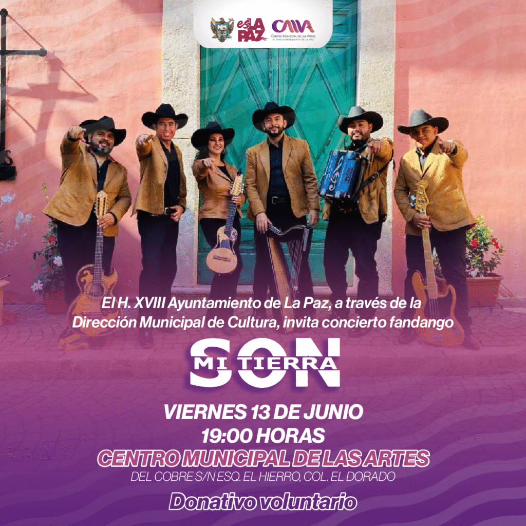El grupo Son Mi Tierra se presenta en el Centro Municipal de las Artes con un repertorio que celebra nuestras raíces sonoras.