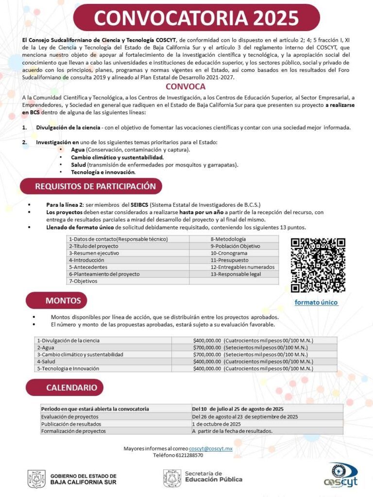 Estudiantes e investigadores podrán postular proyectos sobre agua, salud, tecnología y cambio climático antes del 25 de agosto.