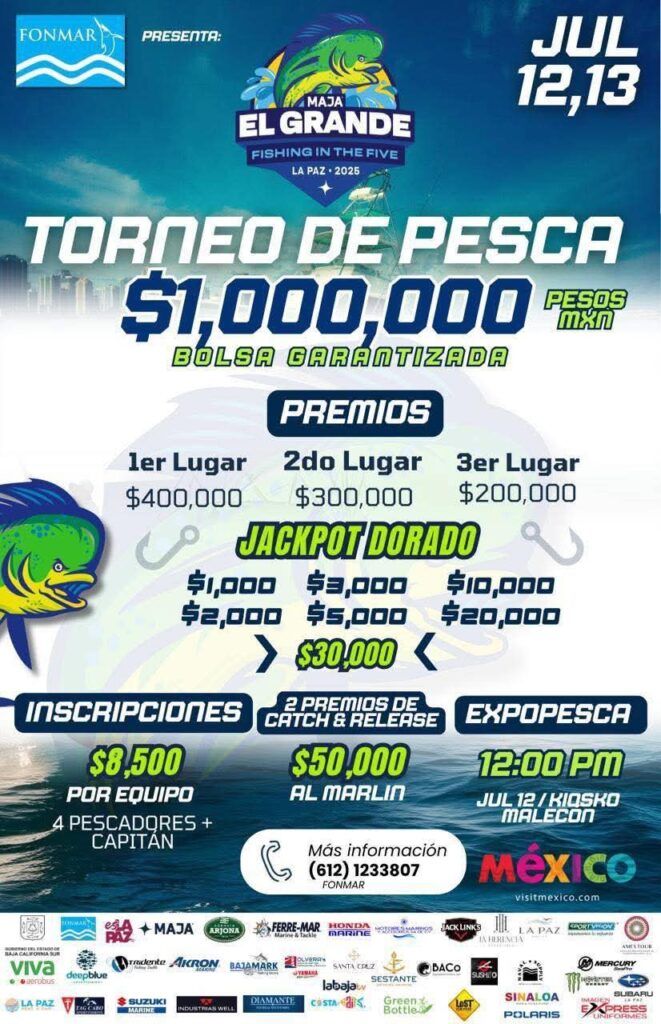 El torneo “Maja El Grande 2024” espera superar una derrama de 6 millones de pesos y atraer a pescadores nacionales e internacionales con prácticas de pesca sustentable.