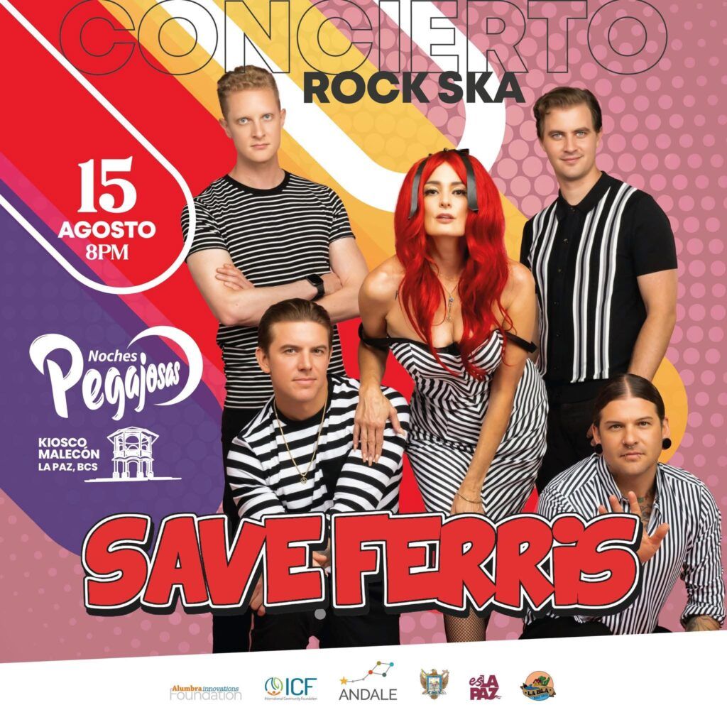 “Noches Pegajosas” ofrecerá actividades gratuitas y la presentación estelar de Save Ferris en el malecón.