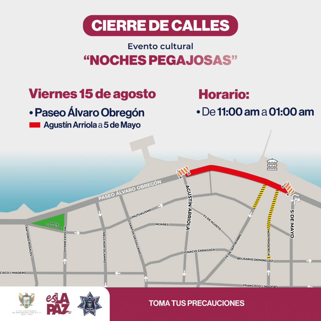 El 15 de agosto habrá restricción vial desde Agustín Arreola hasta 5 de Mayo para el concierto de “Save Ferris”.