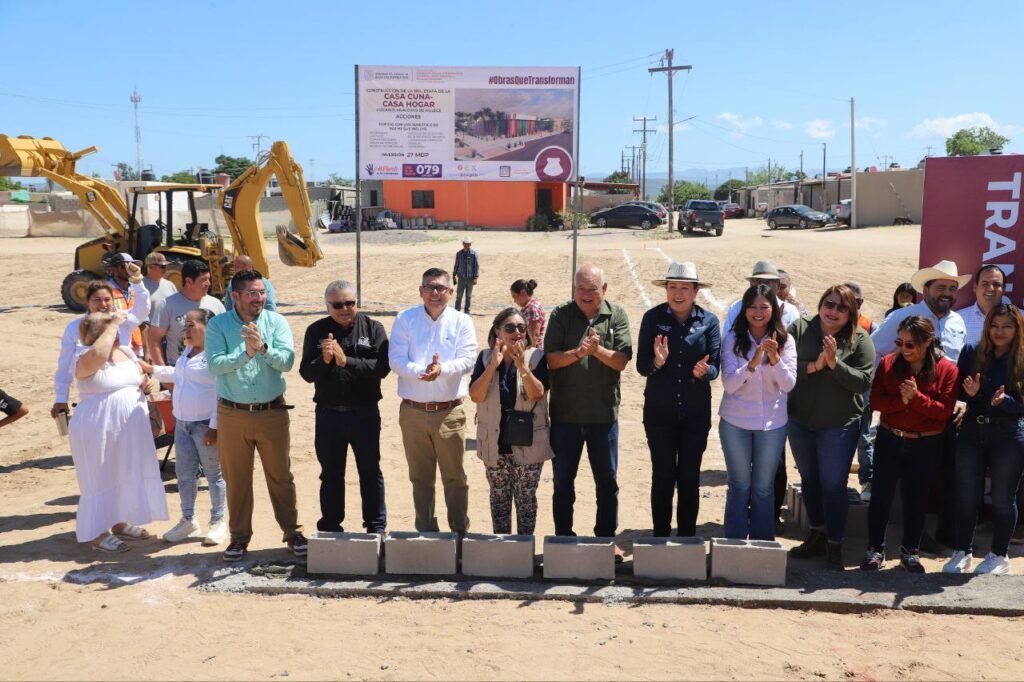 El proyecto Casa Cuna–Casa Hogar contempla dormitorios, baños, lavandería y cisternas; Gobierno estatal prioriza bienestar y seguridad.