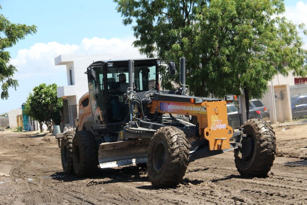 Bacheo, nivelación, retiro de árboles y limpieza de camellones tras las lluvias recientes