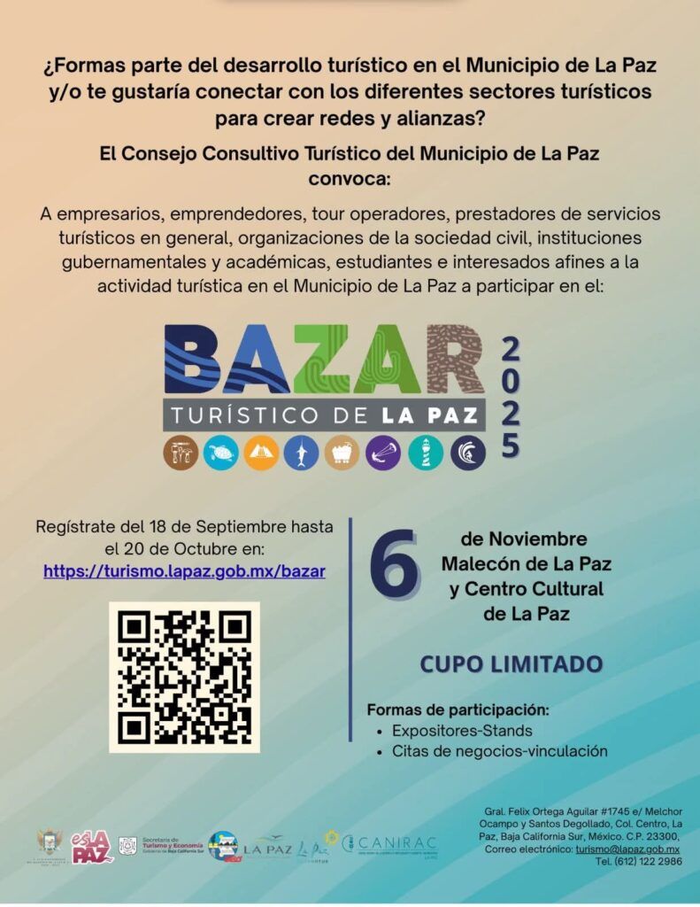 La Dirección de Turismo recorre comunidades para sumar emprendedores; habrá exposición y citas de negocios para fortalecer la economía sudcaliforniana.