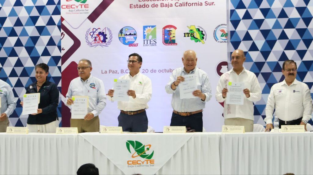 UABCS, tecnológicos y CECyTE acuerdan ingreso sin examen para quienes cumplan el promedio mínimo y fortalecen la continuidad escolar.