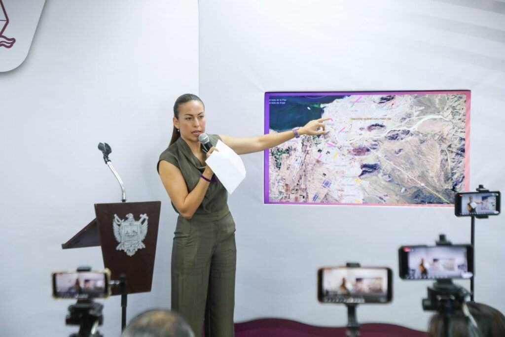 Milena Quiroga detalla reconstrucción y renivelado en bulevares y circuitos críticos y acompasa el despliegue con empleo temporal y tanques elevados de agua en operación.