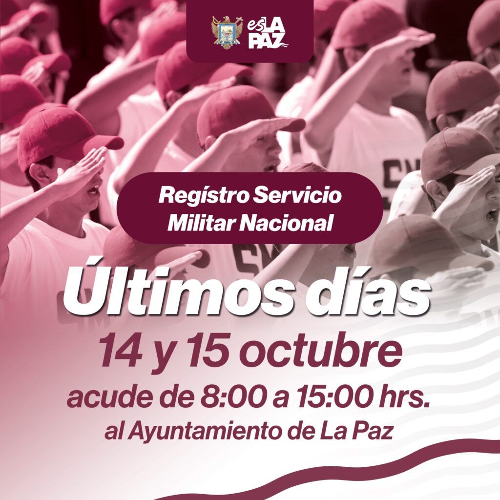 Última jornada de inscripción al Servicio Militar Nacional en La Paz con atención en Colosio entre Carabineros y Deportistas
