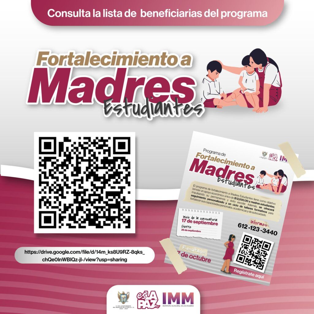 El IMM selecciona beneficiarias tras evaluación y complementa con talleres de gestión del tiempo, habilidades socioemocionales y educación financiera.