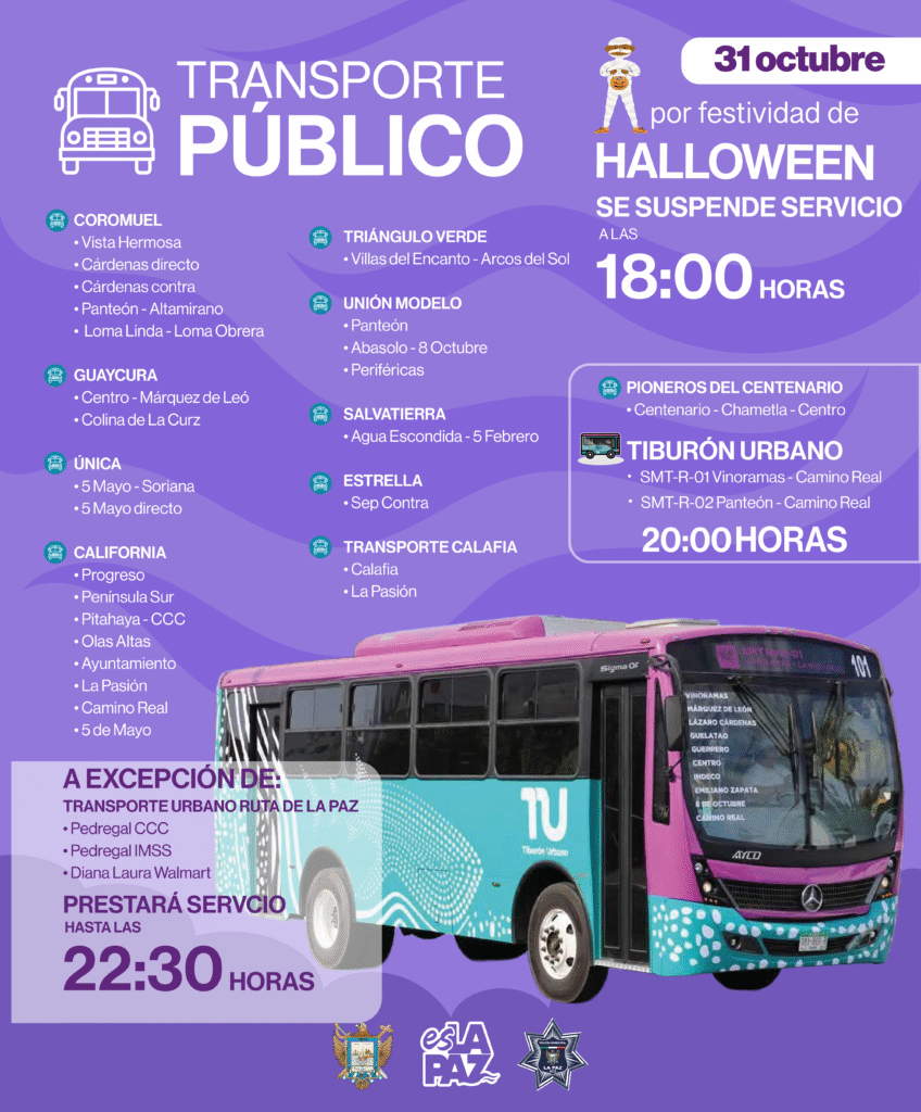 Ante antecedentes de vandalismo, concesionarios de transporte suspenden 18:00–20:00; rutas municipales y de El Centenario cierran servicio a las 20:00.