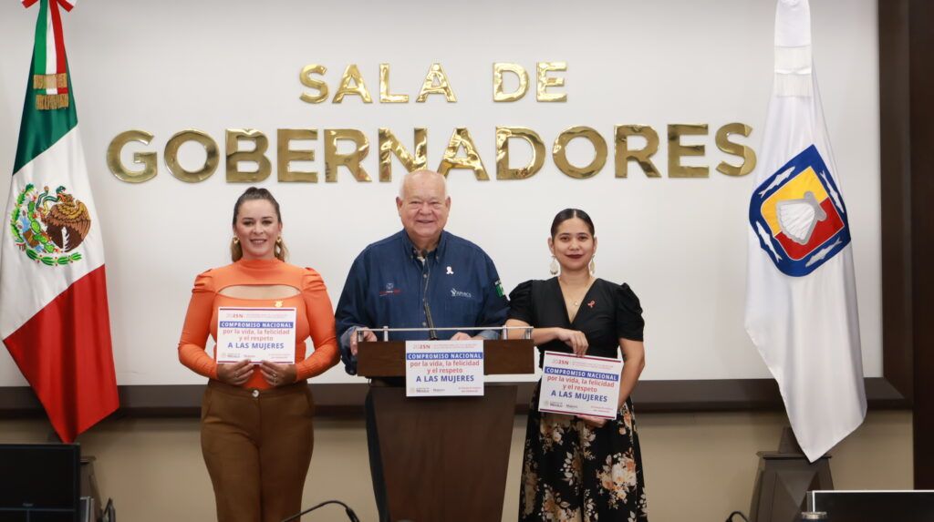 Víctor Manuel Castro Cosío respaldó el acuerdo firmado por las y los gobernadores del país y la Federación para fortalecer la lucha contra la violencia hacia las mujeres mediante 10 compromisos de coordinación, atención y prevención.