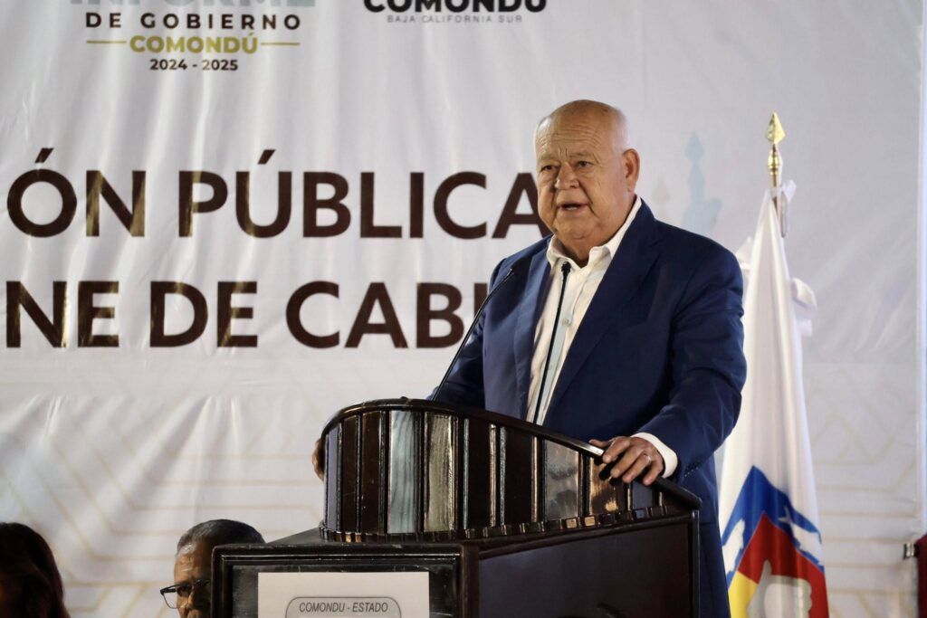 El gobernador Víctor Castro y el alcalde Roberto Pantoja resaltan 483 mdp en apoyos anuales y más de 60 mdp en pesca; llaman a proteger el agua del Valle de Santo Domingo.