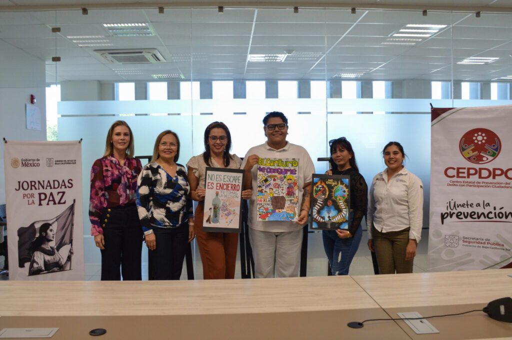 El Centro Estatal de Prevención del Delito con Participación Ciudadana realizó el concurso de carteles “Dibuja el Cambio”, con 15 jóvenes de La Paz, Los Cabos y Mulegé.