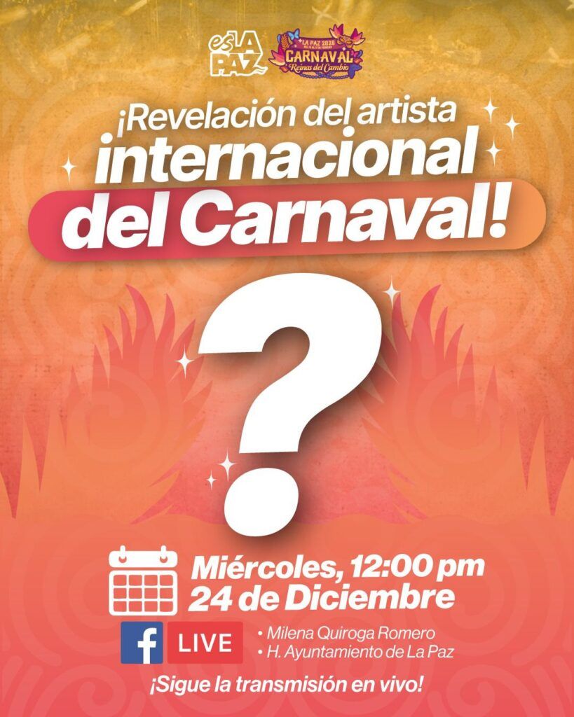 Este 24 de diciembre se dará a conocer una participación especial que completará la cartelera del Carnaval “Reinas del Cambio”