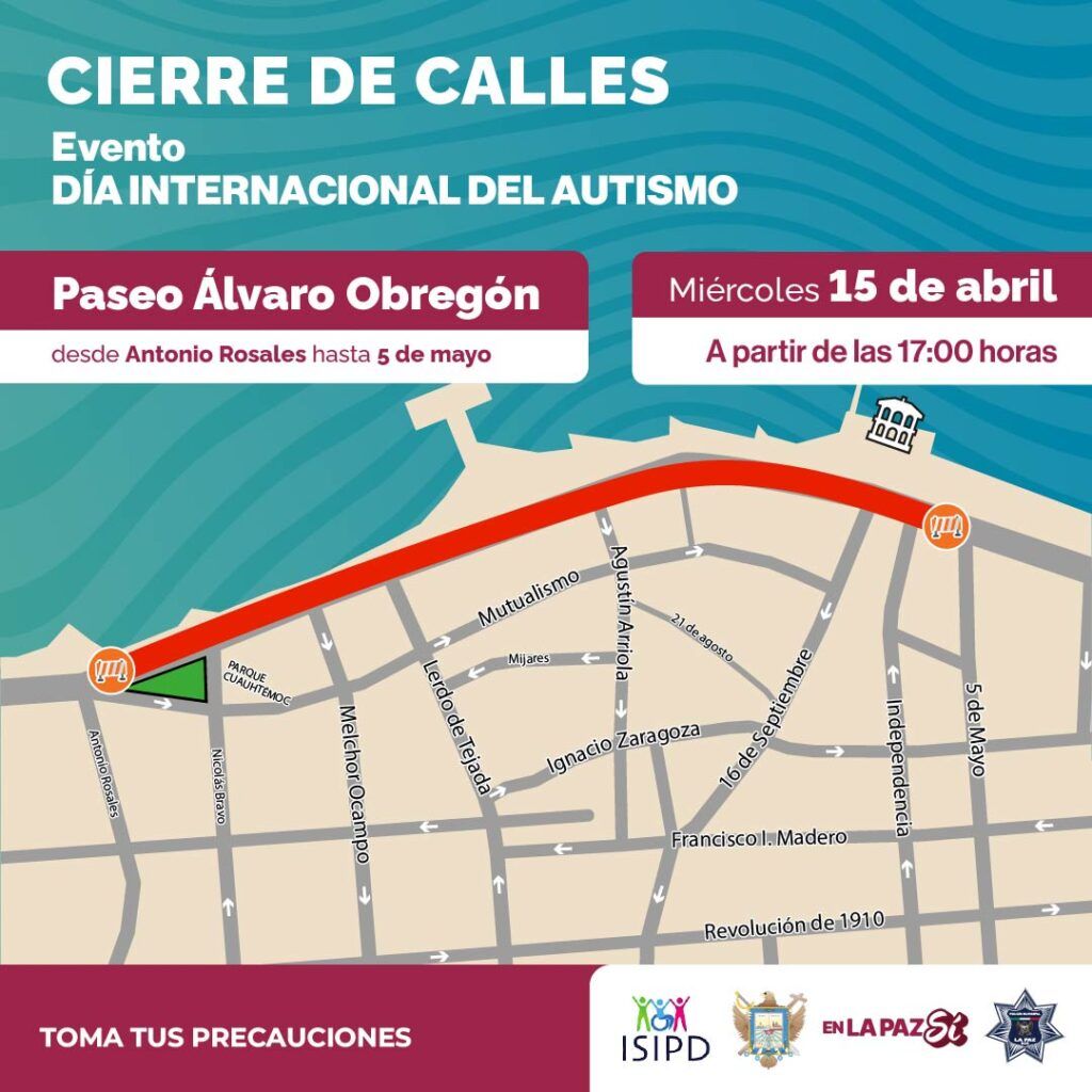 Circulación será suspendida desde las 17:00 horas por marcha del Día del Autismo