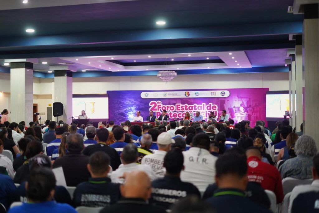 Autoridades, academia y cuerpos de auxilio participaron en el 2.º Foro Estatal de Protección Civil 2026