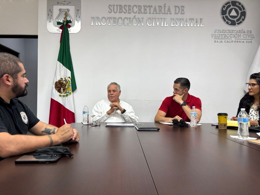 Representantes del Consulado de Estados Unidos en Tijuana realizaron una visita de cortesía a la Subsecretaría de Protección Civil de Baja California Sur.
