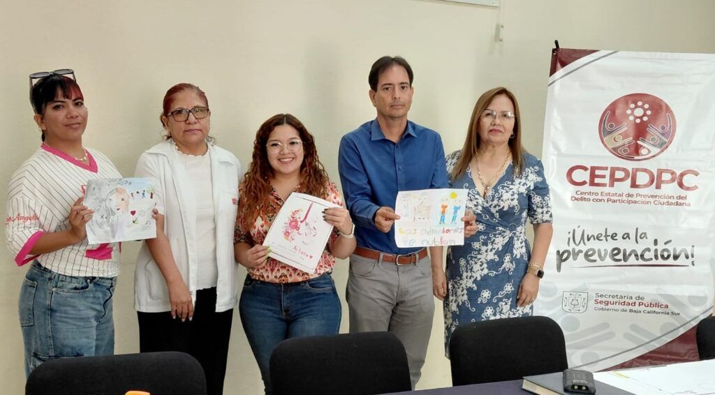 Niñas y niños de Baja California Sur participaron con dibujos que promueven estilos de vida saludables y la cultura de la prevención.