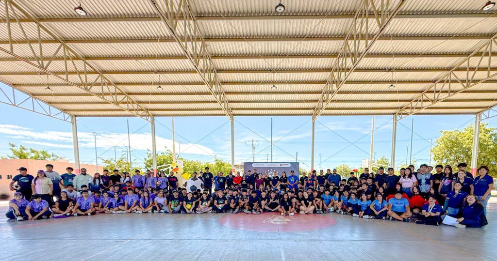 La Secretaría de Seguridad Pública del Estado realizó la jornada deportiva “Retas por la Paz” en el parque público de la colonia Miramar, en La Paz.
